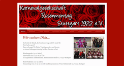 Desktop Screenshot of kg-rosenmontag.de