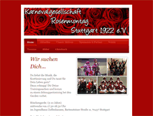 Tablet Screenshot of kg-rosenmontag.de